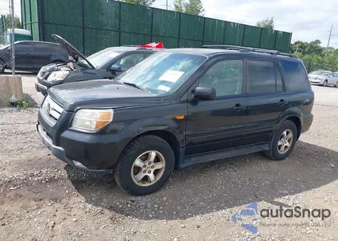 2007 Honda Pilot Ex-L из США, поврежденный, VIN 2HKYF18667H539591